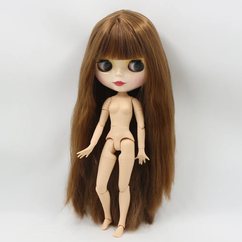 ICY DBS шарнирная кукла Blyth toy шарнир тела коричневый прямые волосы 1/6 30 см голая