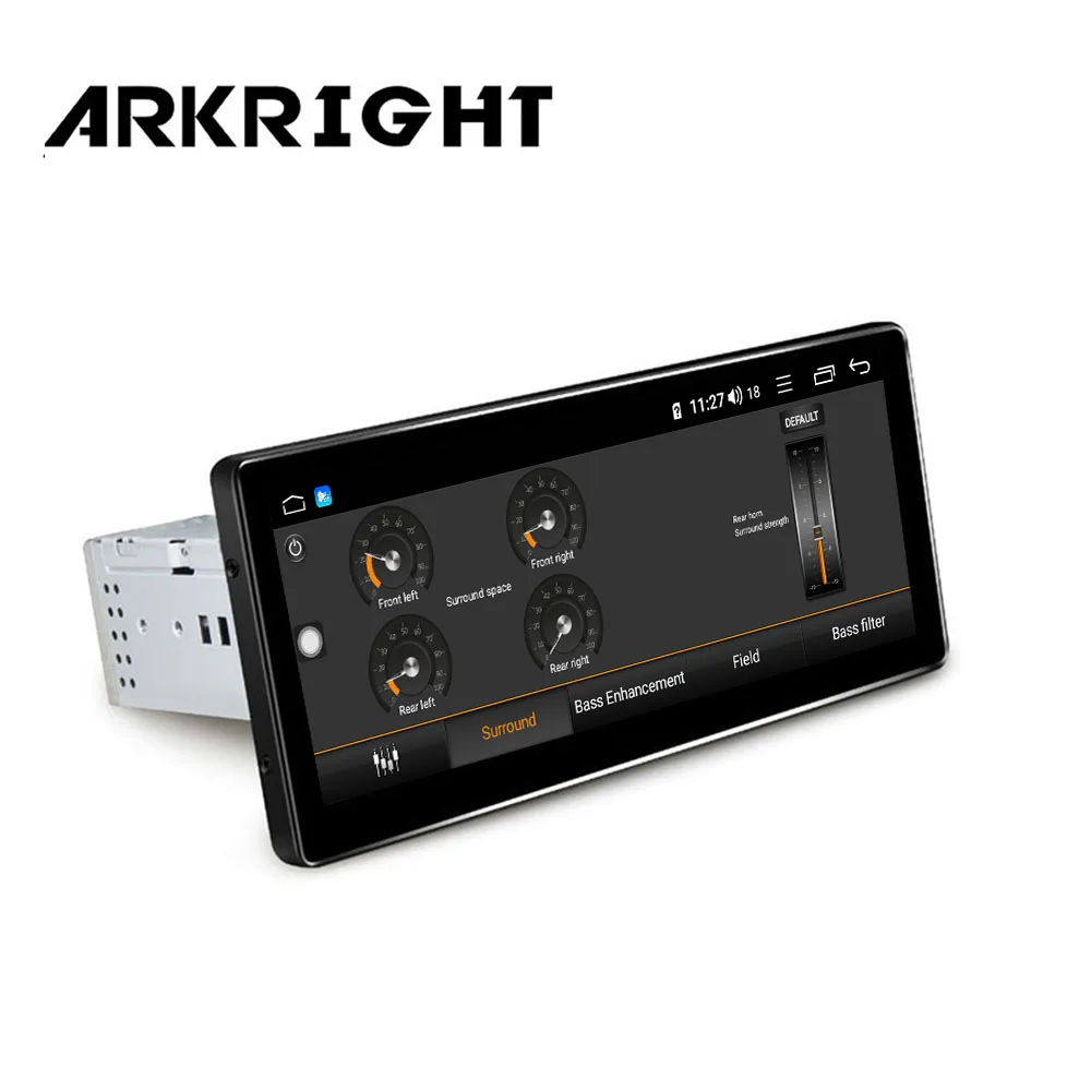 Discount ARKRIGHT 8.8" 1 Din Car Radio 2+32GB HU Octa Core SC9853 Android 8.1 Universal Car GPS Navigation/Car Multimedia Player Carplay 3