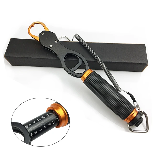 

Stainless Steel Portable Fish Lip Grip Grabber Fishing Gripper with Weight Scale & Fishing Tool Tackles