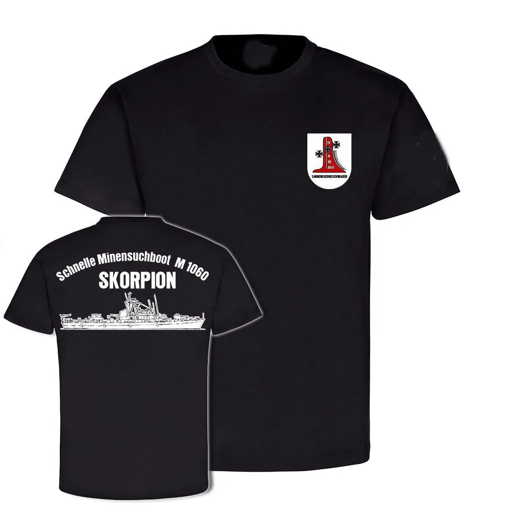 

2019 Summer New Arrvial Summer Style Fashion Men T Shirts Sm-Boot Skorpion M1060 Minensuchboot 1 Minensuchgeschwader Cool Shirts