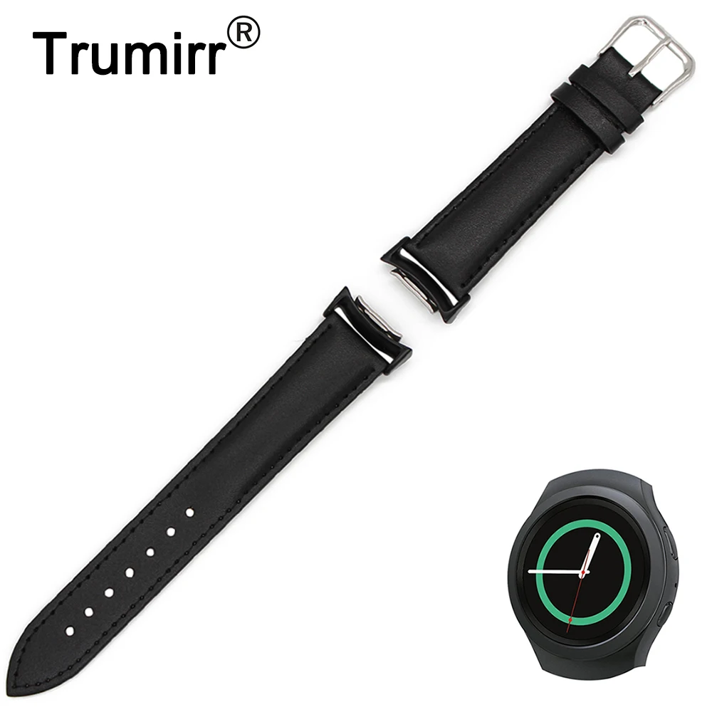 Ремешок для часов из натуральной кожи с адаптерами Samsung Gear S2 браслет нержавеющей