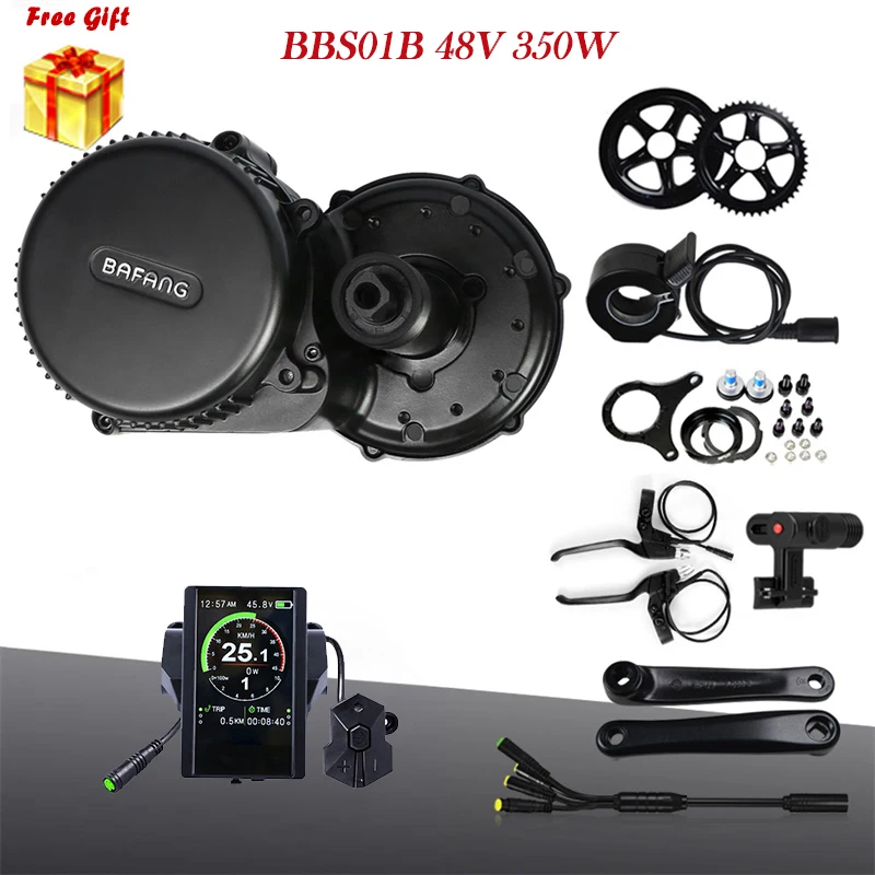 

Bafang 48V 350W 8Fun BBS01B Mid Drive Bike Motor Electric Bike Conversion Kit Bafang 350 BBS 01 Central Engine 44T 46T 48T 52T