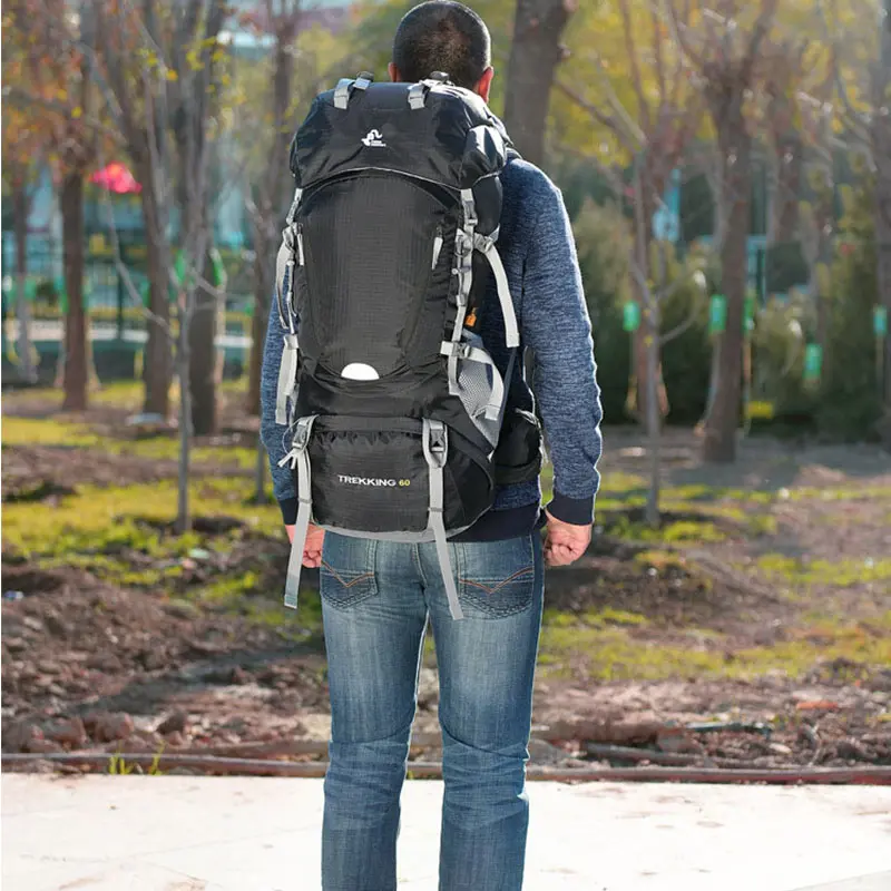 60л уличный спортивный рюкзак, походные сумки, альпинистский рюкзак для мужчин и женщин, походная дорожная сумка Mochila с дождевиком XA29WA