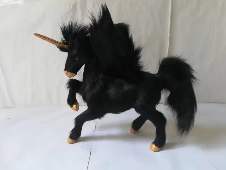 peluche unicornio negro