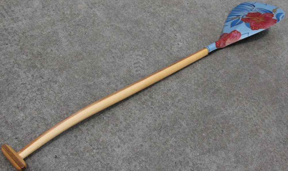 ZJ SPORT Outrigger Canoe Paddle With Carbon Graphic Blade ...