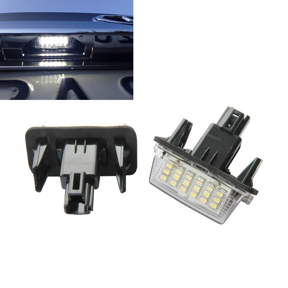 Free shipping 2 X LED Car License plate Light fit for Toyota yaris