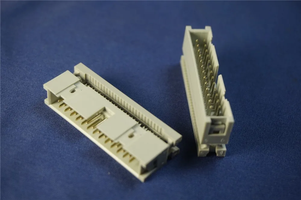 10 шт. IDC Box Header 0 &quot2 54 мм Шаг 6 Pin 8 12 14 16 18 20 24 26 30 34 40 50 60 64 контактный штырьковый