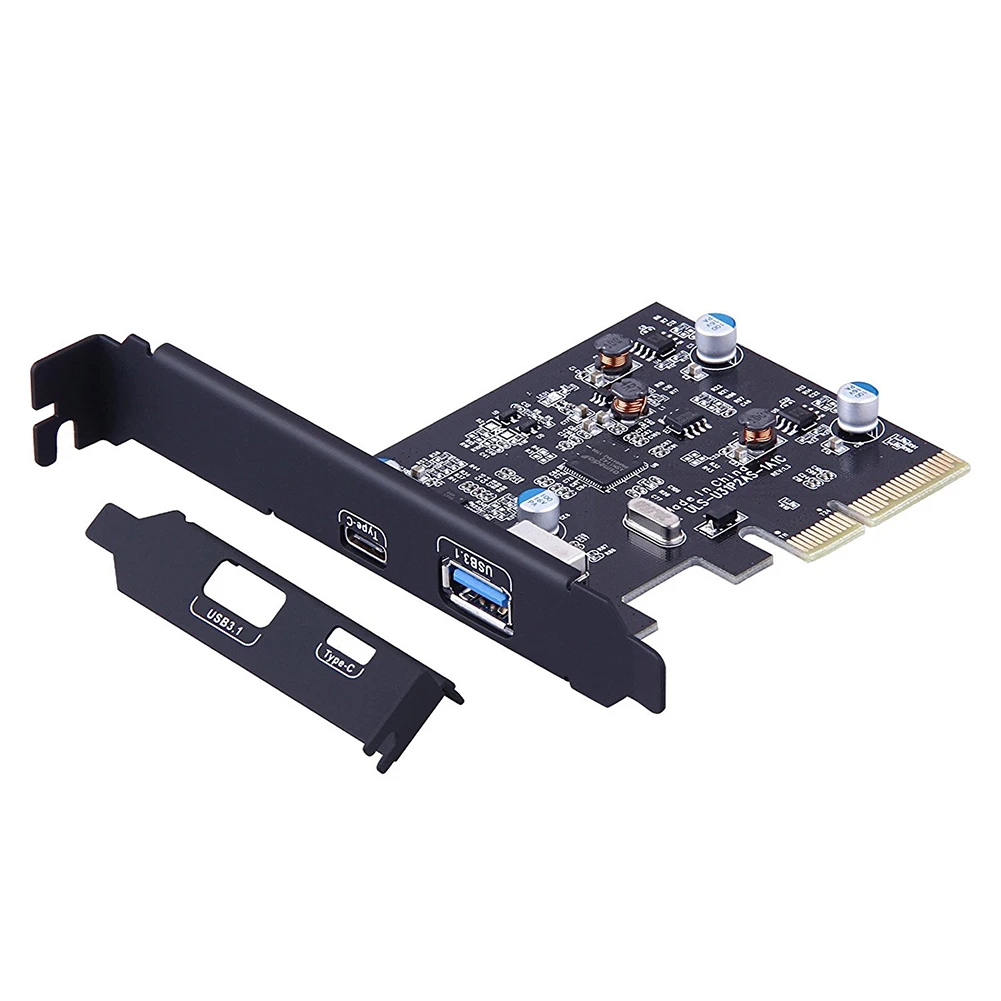 2 порта Внешний USB 3,1(10 Гбит/с) PCI Express Card tp 1 X type C и 1 x порт типа A