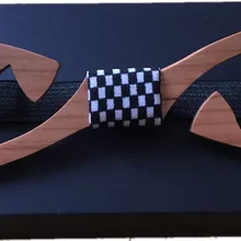 Элегантный Брак серии ручной работы Вишня Деревянный галстук-бабочка Мужская мода Дерево галстук-бабочка Новые деревянные