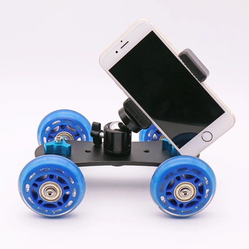 Ulanzi Mini Dolly Pro Kit Rolling Slider Dolly Car with Phone Mount and