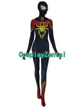 

Gwen Spider Woman Costume Spandex 3D Printing Cosplay Halloween Costume for kids/adult