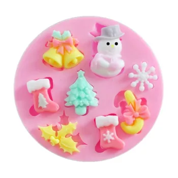 

Cristmas Silicone Cake Mold Chocolate Cake Decorating Tools Candy Pastry Baby Fondant Cake Tools Cake Mold