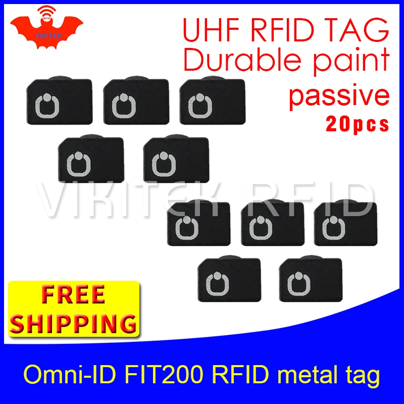 UHF RFID metal tag omni-ID fit 200 915m 868mhz Alien Higgs3 EPC 20pcs free shipping durable paint very small passive RFID tags fit id 1050x2