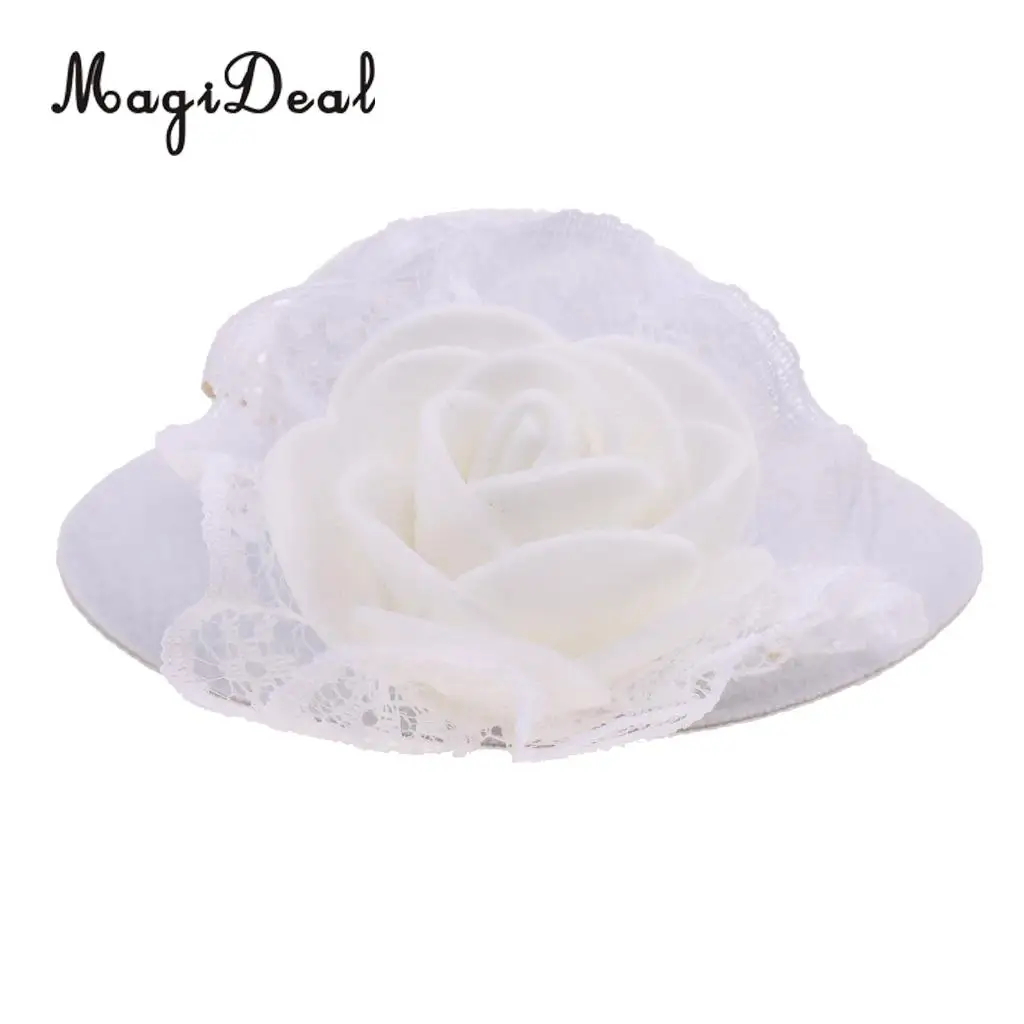 MagiDeal Fashion 1Pc Cloth Vintage Round Bowler Doll Hat Cap for 28-30cm Doll Clothes Accs Dollhouse Decor Children Toy 8Colors