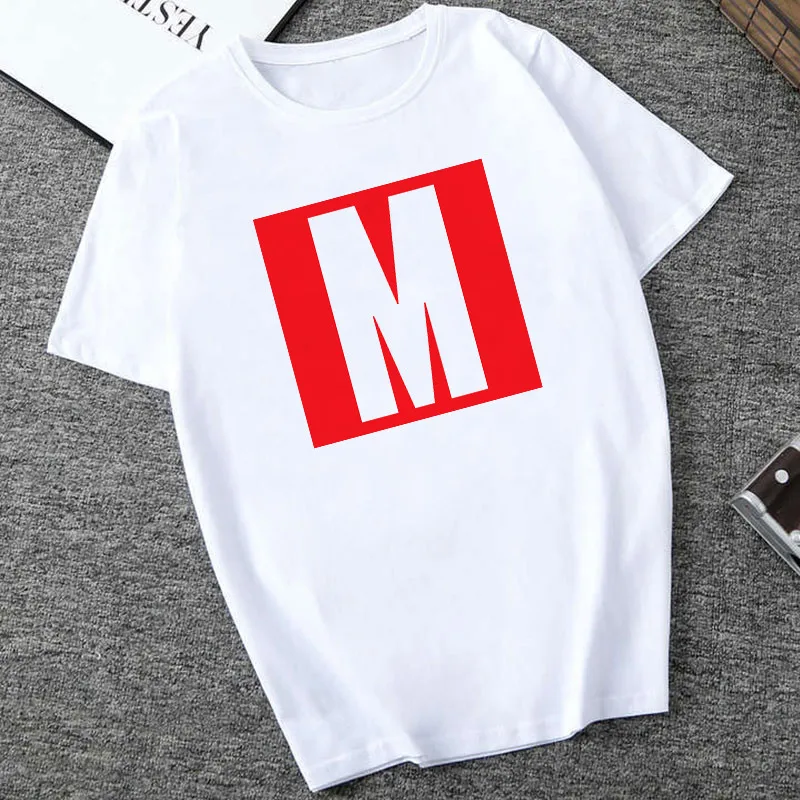 SexeMara Marvel Letter Print t-shirt Fashion Harajuku graphic tees women Casual O Neck Plus size t shirt femme Cool Streetware - Цвет: XWT0316