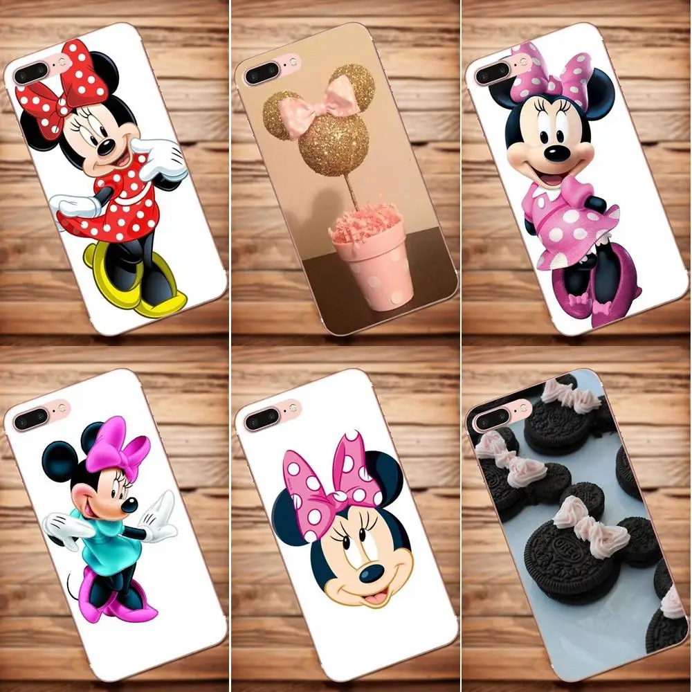 

Soft Coque Minnie Mouse Bestfriend Personalized For Galaxy Alpha Core Prime Note 4 5 8 S3 S4 S5 S6 S7 S8 S9 mini edge Plus