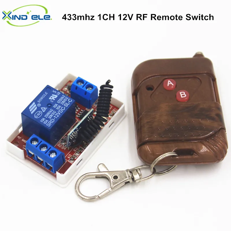 1CH DC 12V 433Mhz Universal Wireless Remote Control Switch 10A Receiver