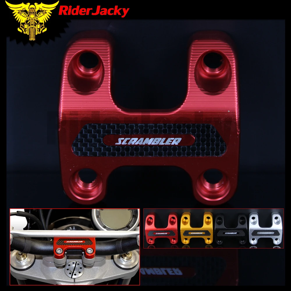 

RiderJacky Motorcycle HANDLEBAR CLAMP Bracket Upper D28MM For Ducati SCRAMBLER F. T. THAILAND USA 800 2017