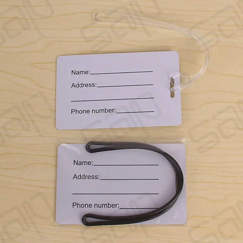 custom pvc luggage tags