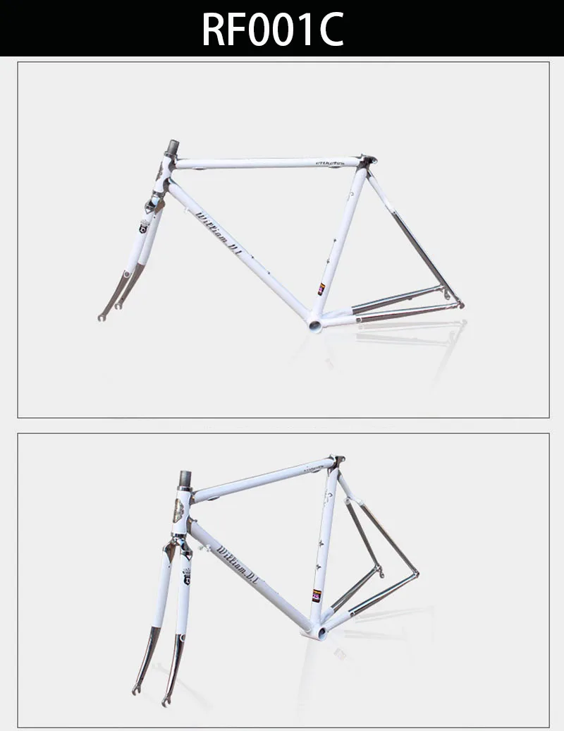Discount Chrome molybdenum steel fixie  frame road bike frame 700 C frame 48 cm 50 cm 52 cm 54 cm  road Bike frame DIY 3