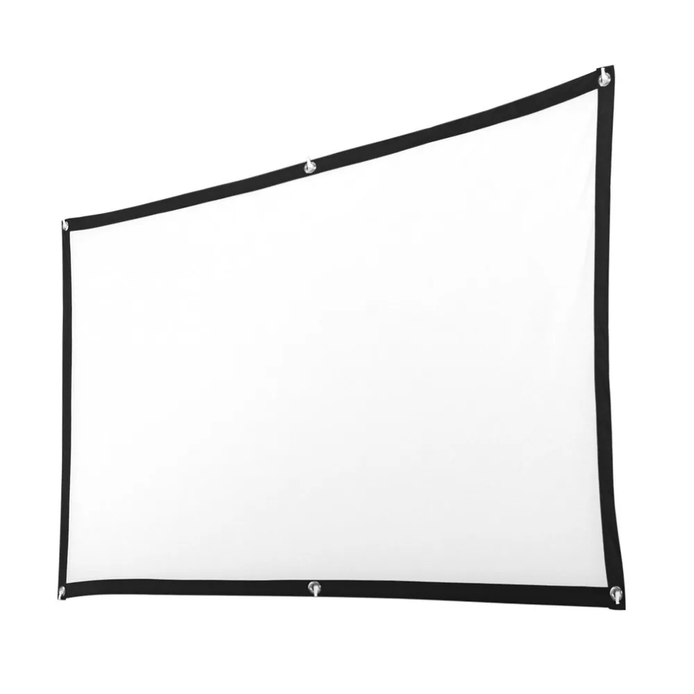 Portable Foldable Movie Projector Screen 16:9 Projection HD Home Theater Screen for Party Meeting Public Display