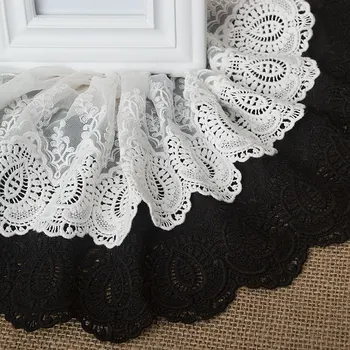

20cm Width High quality Diy embroidery lace trim Vintage Embroidery lace fabric