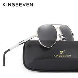 Kingseven Для мужчин HD поляризованные Солнцезащитные очки для женщин Алюминий магния вождения Защита от солнца Очки Для Мужчин's Классический