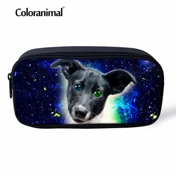 

Coloranimal Women Mini Portable Eco Cosmetic Cases Children School Small Pencil Case Cute Pet Dog Print Toddler Bady Pencil Bags