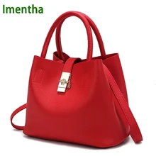 Famosa Marca de Moda Caramelo Mujeres Bolsos Mobile Messenger Damas Diagonal Bolso de Cuero rojo de LA PU de Alta Calidad Cruz Bollos Bolso de La Madre