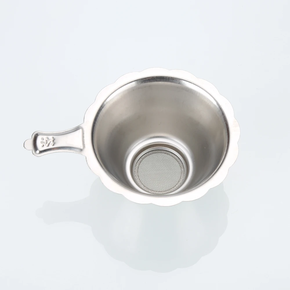Сеточка для заваривания чая из нержавеющей стали, сито для рассыпной чай - Цвет: silver