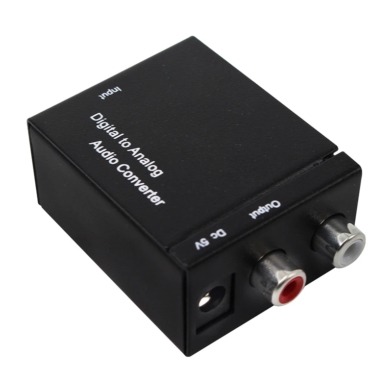 Digital To Analog Audio Converter Digital Optical Coaxial RCA Toslink Signal to Analog Audio Converter Home Theater For DVD TV da310d v5 3 receiver transmitter coaxial optical bypass digital to analog audio converter aux jack pc usb aux multi mode input