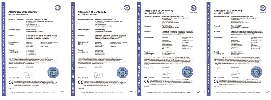 EMC LVD SELV изолированный светодиодный драйвер 13-18 Вт 0.3A 40-56в постоянного тока диапазон затемнения 1- ТРИАК диммирующий светодиодный трансформатор