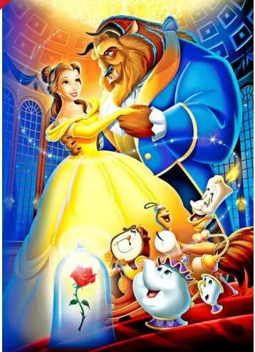 Постер beauty and the Beast оригинальный детский постер из шелка с изображением Belle