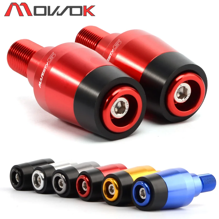 

Motorcycle CNC high quality Handlebar Grip Handle End Cap Slider Cover For YAMAHA yp majesty 400 YP 400 MAJESTY 2005-2014