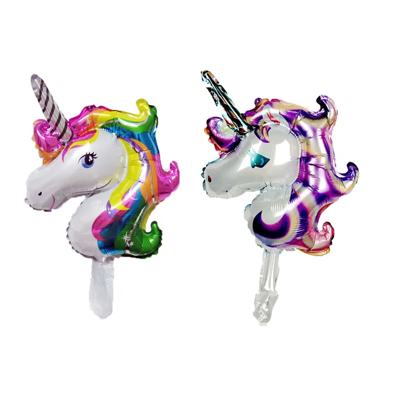 

5pcs/lot mini rainbow unicorn foil balloons cartoon animal balloon baby shower birthday party wedding Decortion globos