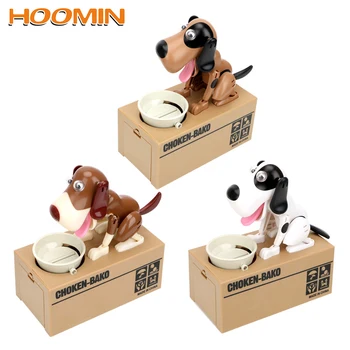 

Cartoon Robotic Dog Steal Coin Bank Electronic Piggy Banks Automated Money Boxes Plastic Kids Gift Home Decor Money Saving Box
