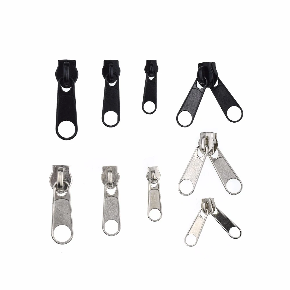 New 5pcs 3 5 8 10 Fix Zipper DIY Zip Slider Repair Kit For Zip Fastenings Sewing Tailor