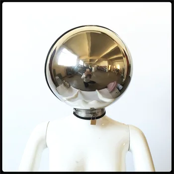 Stainless steel helmet caps bondage restraints adult sex collar fetish bondage hood Adult game sex toys for men and woman Stainless steel helmet caps bondage restraints adult sex collar fetish bondage hood Adult game sex toys for men and woman