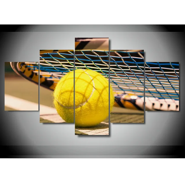 New 5 Pieces/sets Canvas Art 5 panels Tennis Coaching HD Canvas