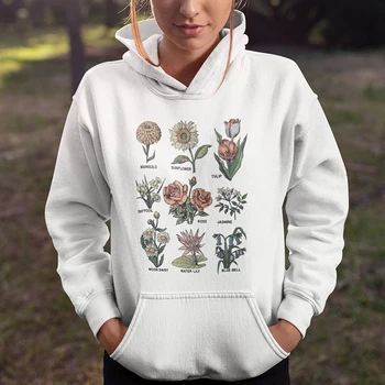 

Save The Bees Harajuku Hoodie Women Floral Graphic Long Sleeve Sweatshirt Plus Size Jumper Tops Hipster Streetwear Drop Shipping