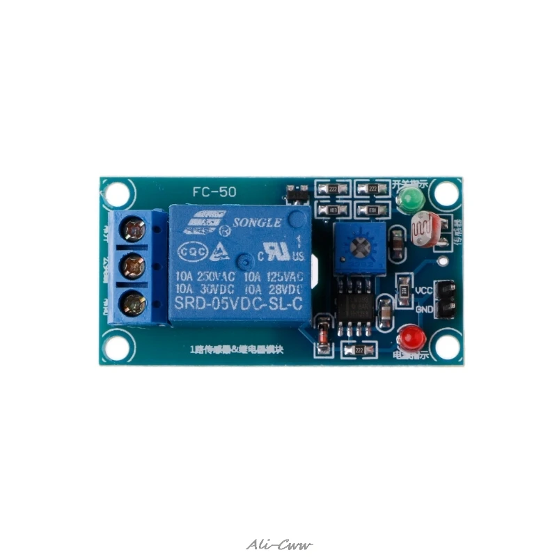 

2018 1PC 5V Photoswitch Light Sensor Switch LDR Photoresistor Relay Module Detection Board