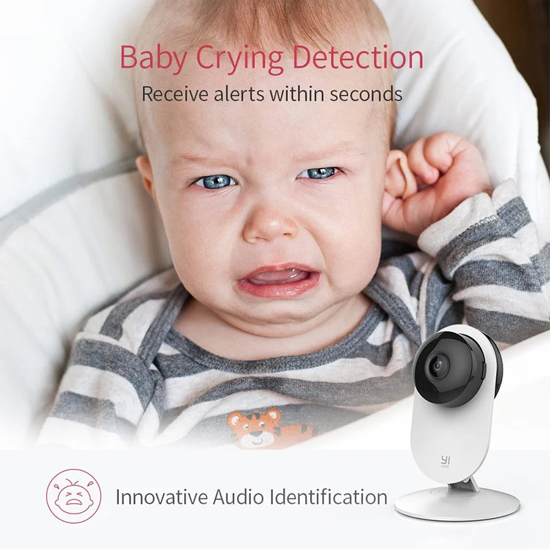 YI 4pc Home Camera 1080p Wi-Fi IP Security Surveillance Smart System with Night Vision Baby Monitor