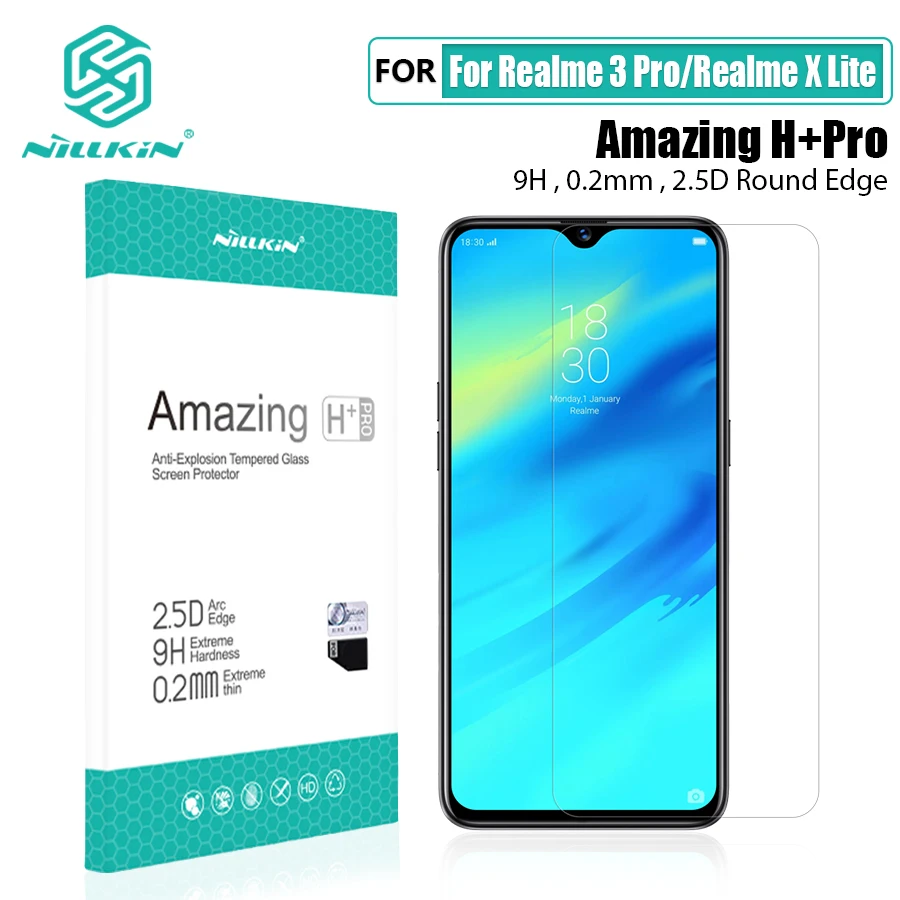 Защитное стекло для экрана OPPO Realme 3 Pro 6,3 ''NILLKIN Amazing H/H+ PRO CP+ Pro 9H Realme X Lite закаленное защитное стекло