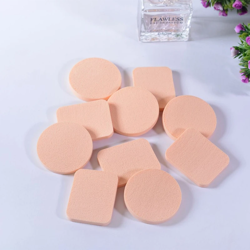 

5/10PCs Makeup Blender Blending Foundation Sponge Puff Beauty Round and Square Soft Cosmetic Applicator Facial Puff Make up Tool