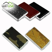WITUSE 1 шт. переносной женский тонкий металл + кожа 12 сигарета