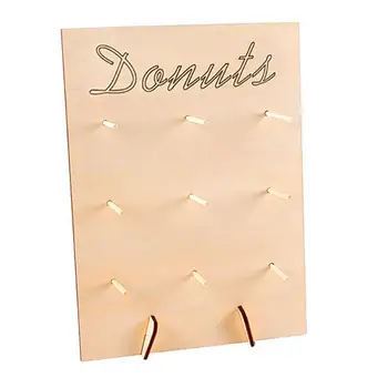 

Wooden Donut Wall Wedding Decoration Table DIY Donut Display Stand Wall Baby Shower Birthday Party Supplies Decor dropshipping