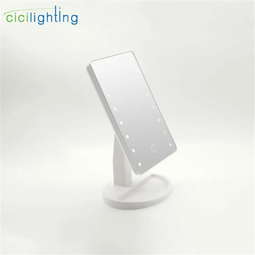  LED Touch Screen Vanity Light Makeup Mirror Table Desktop led lamp black pink white Mirrors Vanity 