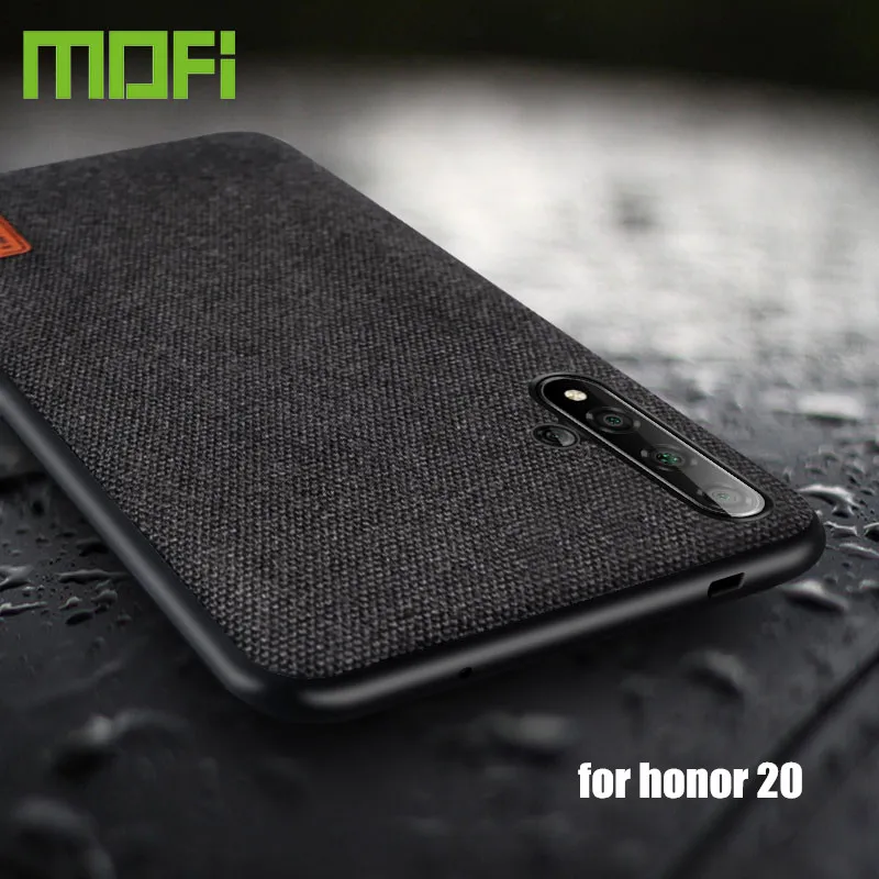 Чехол MOFi для Huawei Honor 20 чехол Pro оригинальная задняя крышка тканевые силиконовые