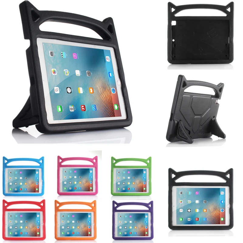 

Safe EVA Shockproof Case For iPad Mini 1 2 3 4 Universal Cute Cat Ear Stand Tablet Kids Case For Apple iPad Mini 1 2 3 4 Conque