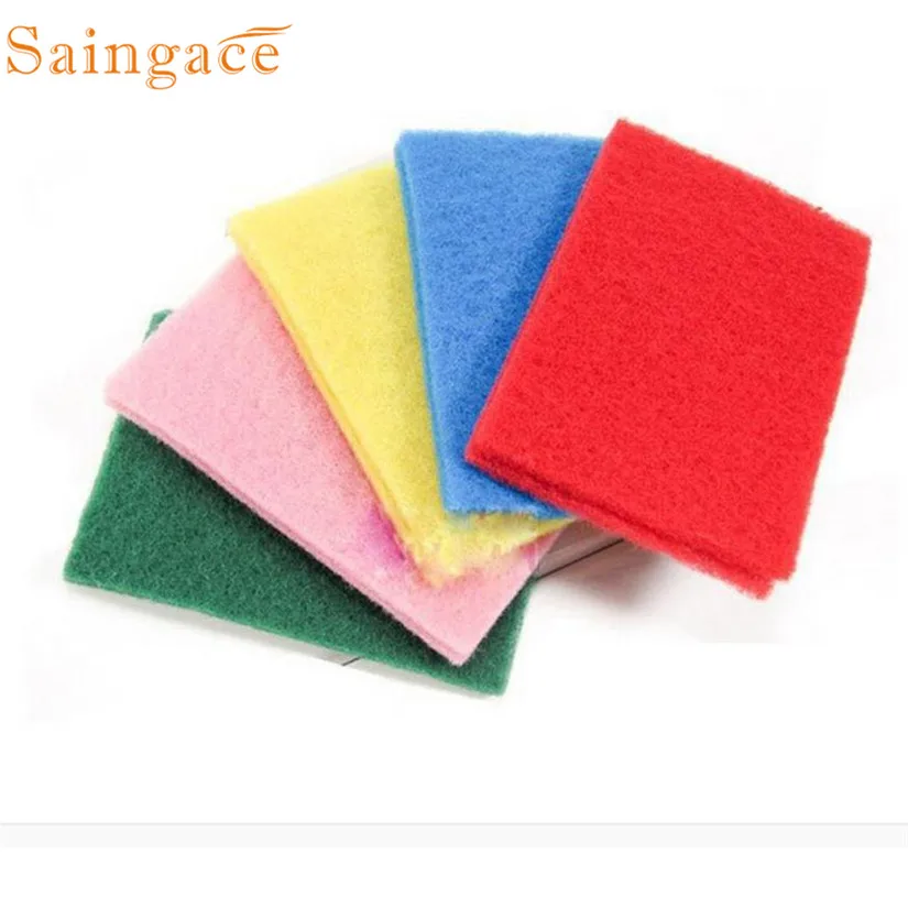 

10pcs NEW Kitchen Home Scouring Scour Scrub Cleaning Pads Random Color pano de limpieza chiffon de nettoyage #7